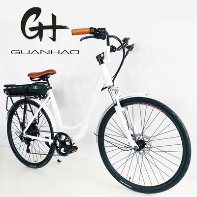 ΗΠΑ USD390 500W 48V 14AH Ηλεκτρικό ποδήλατο κυρίας με 7 ταχύτητες και οθόνη LCD