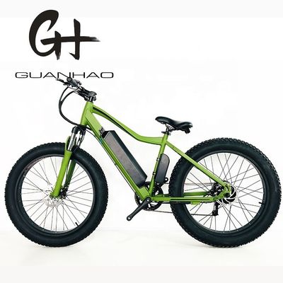 Sunrace 7 ταχύτητες Derailleur 26inch Fat ελαστικό 500W πράσινο χρώμα ηλεκτρικό βουνό χιονό ηλεκτρικό ποδήλατο