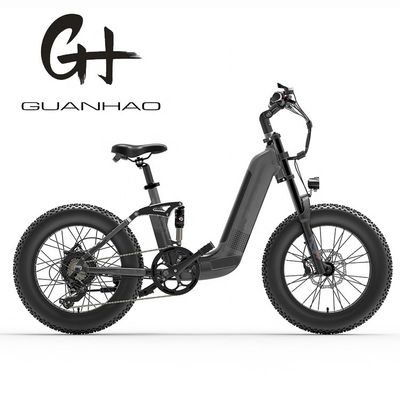 1000W 14AH Πλήρη ανάρτηση πλαίσιο 20 &quot;x4.0 Fat ελαστικό Μεγάλο επίπεδο χιόνι ελαστικό δίσκο φρένο Ebike