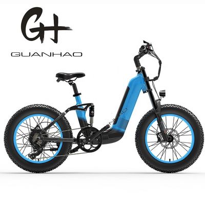 1000W 14AH Πλήρη ανάρτηση πλαίσιο 20 &quot;x4.0 Fat ελαστικό Μεγάλο επίπεδο χιόνι ελαστικό δίσκο φρένο Ebike