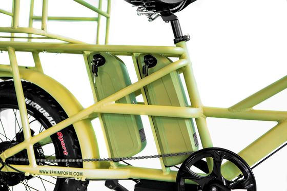 Φρέμα από κράμα αλουμινίου 48V34AH 1000W Fat Tire Ebike με διπλές μπαταρίες και δύο καλάθια