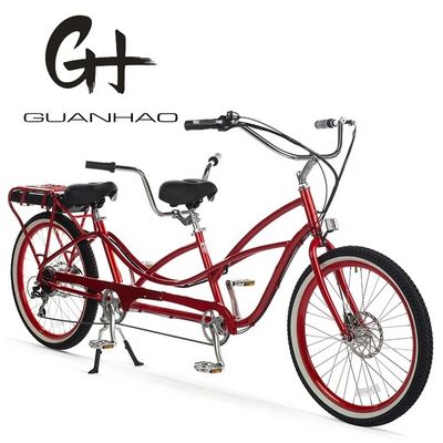 Μέγιστη ταχύτητα 30-50Km/h 500W 26&quot;*2.3 LCD Display Tandem Electric Bike για δύο άτομα