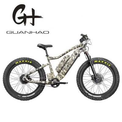 Κεντρικός κινητήρας 26 &quot;4,0 Fat Tire Ενήλικες ηλεκτρικό ποδήλατο με διπλή μπαταρία 48V1000W X2WD CE