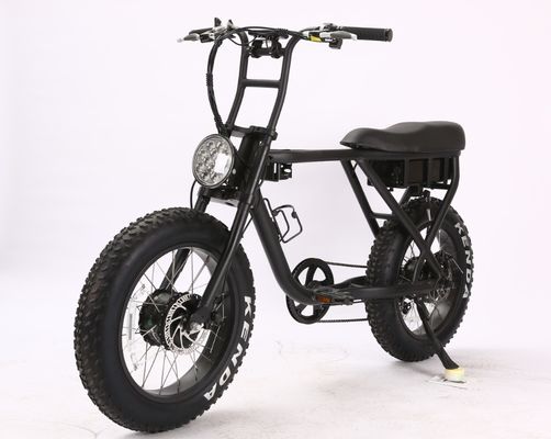 Στυλάτο 20&quot; 48V 500W Brushless πίσω τροχό κινητήρα 4.0 Fat ελαστικό Ηλεκτρικό ποδήλατο City Chopper