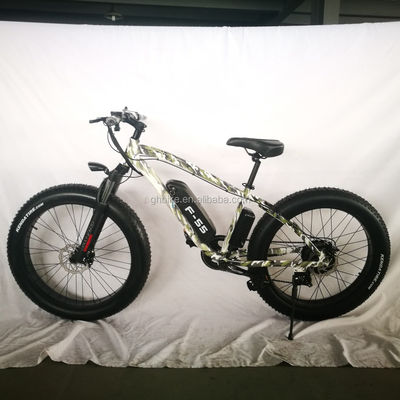 26 ιντσών 750W Καμουφλάζ Στρατιωτικό Χρώμα Χιόνι Ηλεκτρικό Ποδήλατο 48V Χωρίς Δυνατότητα Τύλισης