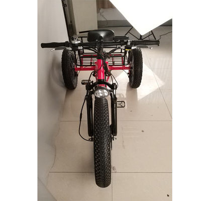 Ηλεκτρικό ποδήλατο για ενήλικες 500W φορτίου 3 τροχών με γωνία από λιπαρό αλουμίνιο και πιστοποιητικό EN71