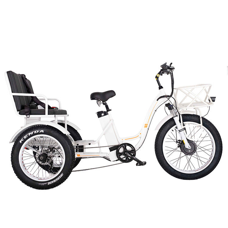 750W Μπροστά τροχούς Ηλεκτρικό Ρικσά Trike με μπαταρία λιθίου 21AH και 7 ταχύτητες