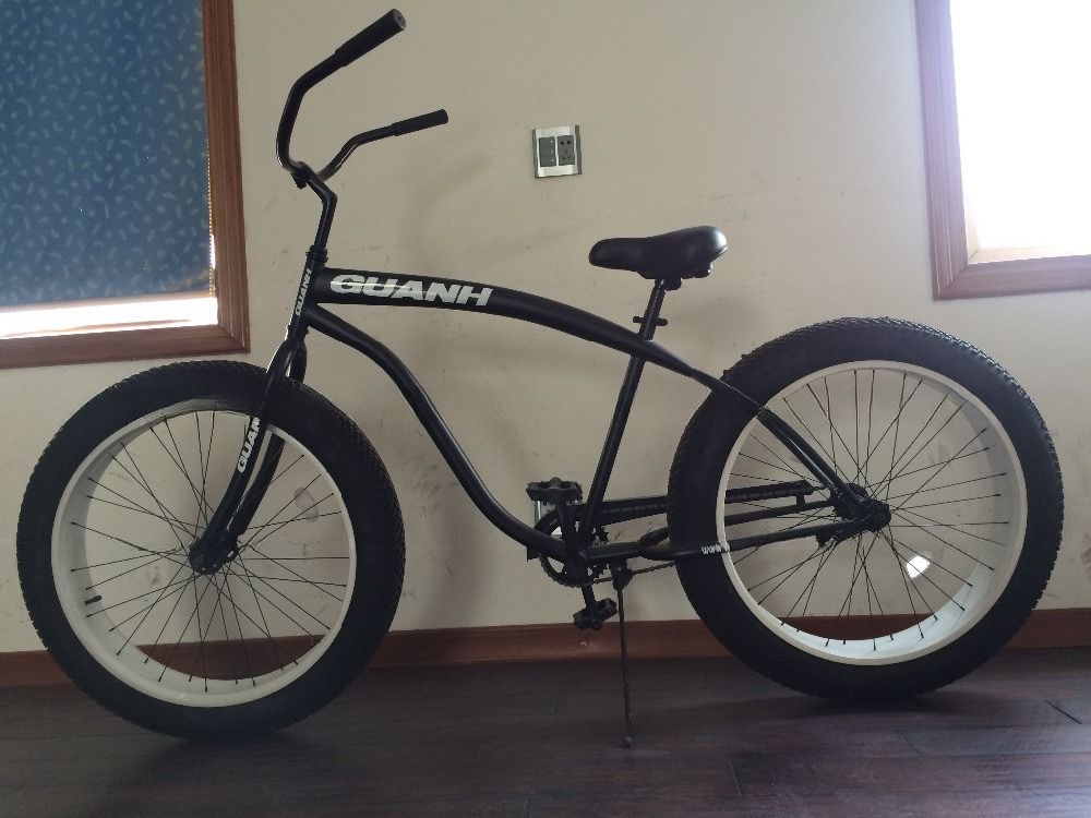 Ποδήλατο με παχύ ελαστικό τύπου Beach Cruiser με ελαστικό 26*4.0 και υλικό ατσάλινου πιρούνιου