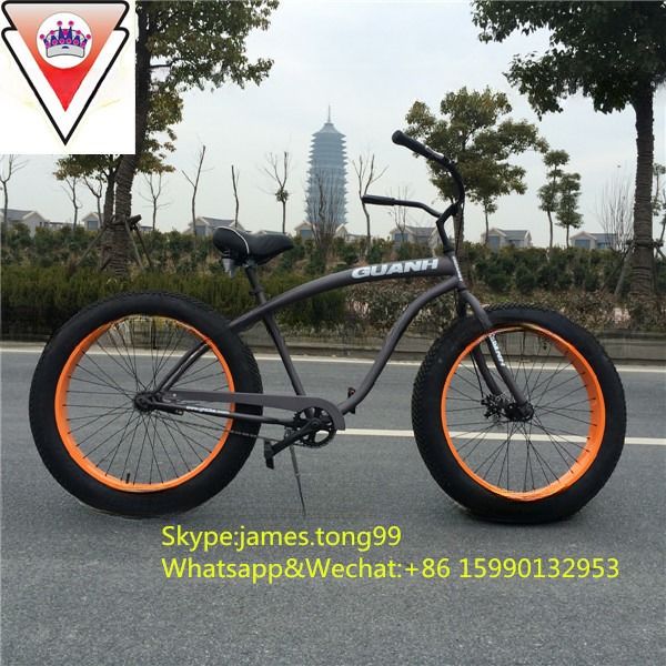 Το 2015 το Fat Beach Cruiser Bike με 26 ίντσες λάστιχα χιονιού και πλαίσιο από κράμα αλουμινίου
