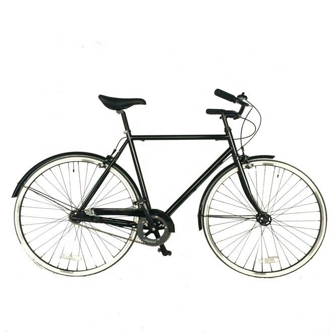 700C SHIMANO Εσωτερική 3 ταχύτητες Ολλανδός Άνδρες CE Ενηλίκιος Χάλυβας Φρέμα Πόλη Βίντεζ Ποδήλατο Χάλυβας πιρούνι