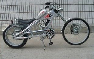 23kg βάρος 24inch Gas Motor Chopper ποδήλατο για ενήλικες 48cc κινητήρα και πιστοποίηση CE