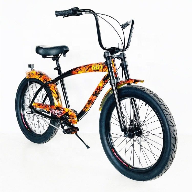 ΗΠΑ Άνδρες 24 &quot;3,0 Fat Tire Aluminum Frame Beach Cruiser ποδήλατο με δίσκο φρένο