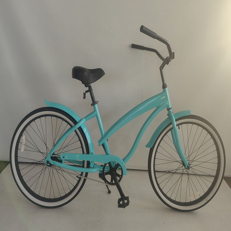 26 &quot;Αλουμινένιο πλαίσιο Single Gear Υβριδικό γυναικείο Beach Cruiser ποδήλατο 2024 μη πίσω αποσβεστήρα