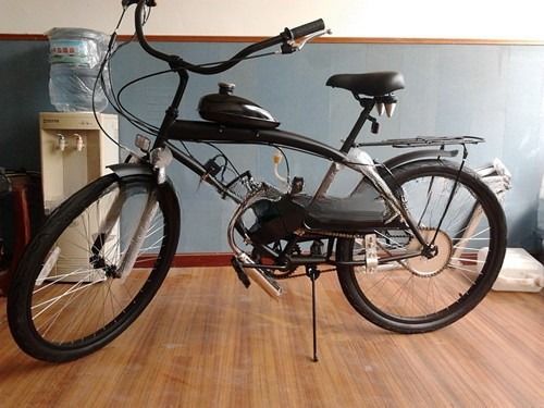 Έφτιαξε Moto Bike 50cc 60cc 80cc Βicycle με κινητήρα αερίου με φρένο V και πλαστικό πεντάλ