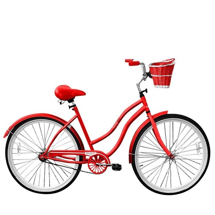 26 ιντσών γυναικεία ποδήλατο Step Thru Beach Cruiser με μονοκίνητα γρανάζια και αλουμινένιες ρόδες