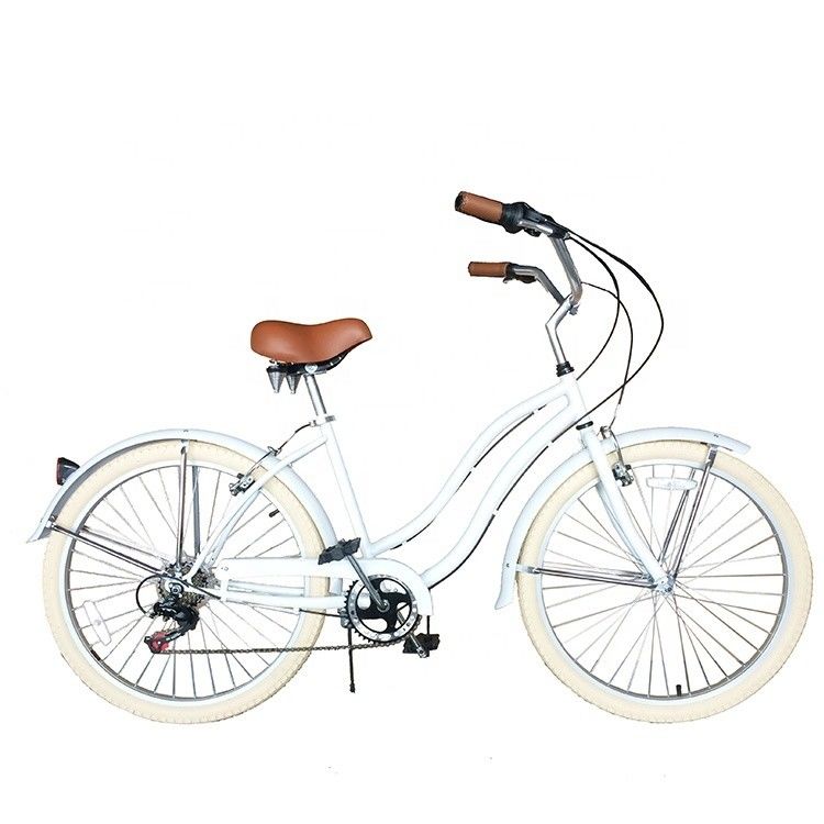 OEM Προσαρμοσμένο CE Beach Cruiser Bike 26 &quot;3.0 Τεχνη Hi-Ten Steel Frame Shimano 7S 7 ταχύτητα