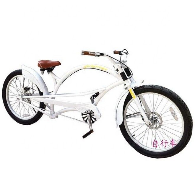 Αλουμινένιο πιρούνι 24&quot; 3,0 ελαστικό CE OEM Single Speed Chopper Cruiser Ποδήλατο με δισκοφρένο