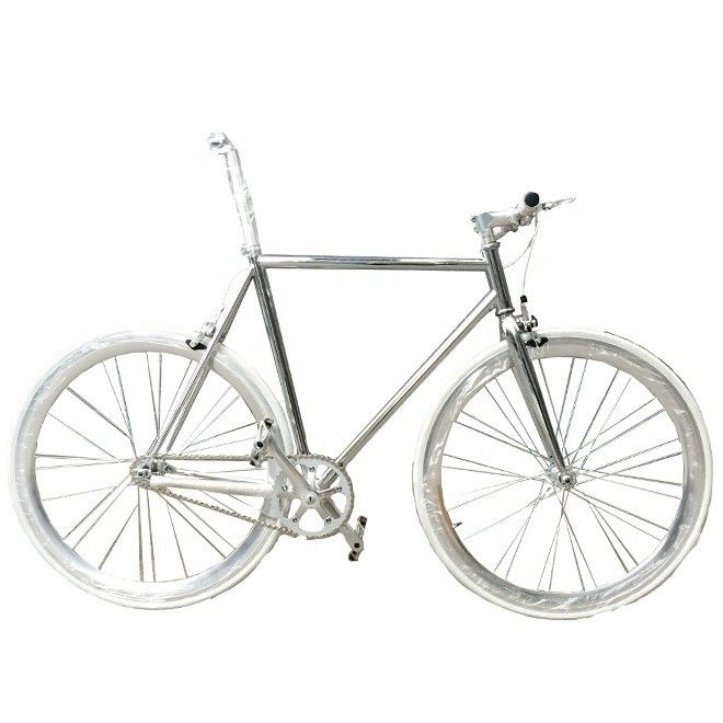 OEM 700C Sliver Paint Fixed Gear Ποδήλατο με CR-MO Chrome Rim anodize JIS Standard