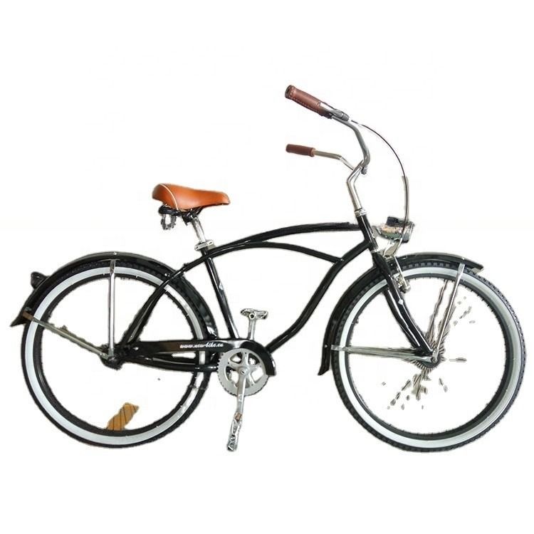 Μονή ταχύτητα 26 ιντσών ανδρών Beach Cruiser ποδήλατο με Hi-Ten ατσάλινο πλαίσιο και αλουμίνιο περιφέρεια