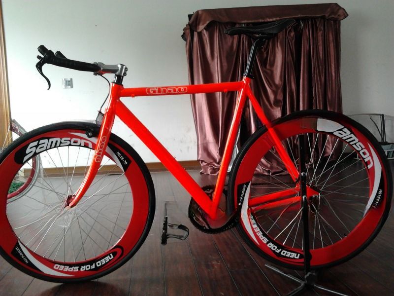 Παραγγελία 700C Fixed Gear ποδήλατο ποδήλατο Fixie Gear ποδήλατο Bull Horn Single Speed Track ποδηλασία