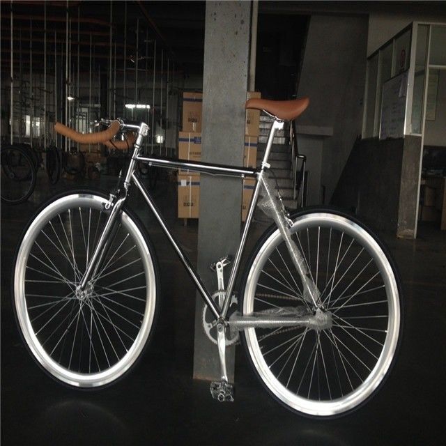 ΧΩΡΙΑ Δυνατό να αναδιπλωθεί 700C χρώμα Chrome Single Speed Adult Racing Fixie Bike από OEM Ταϊβάν