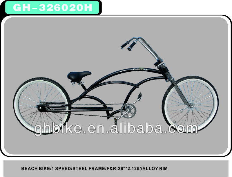 2013 Black Chopper Beach Cruiser ποδήλατο ποδήλατο με υλικό χάλυβα μαύρο/σε παραγγελία