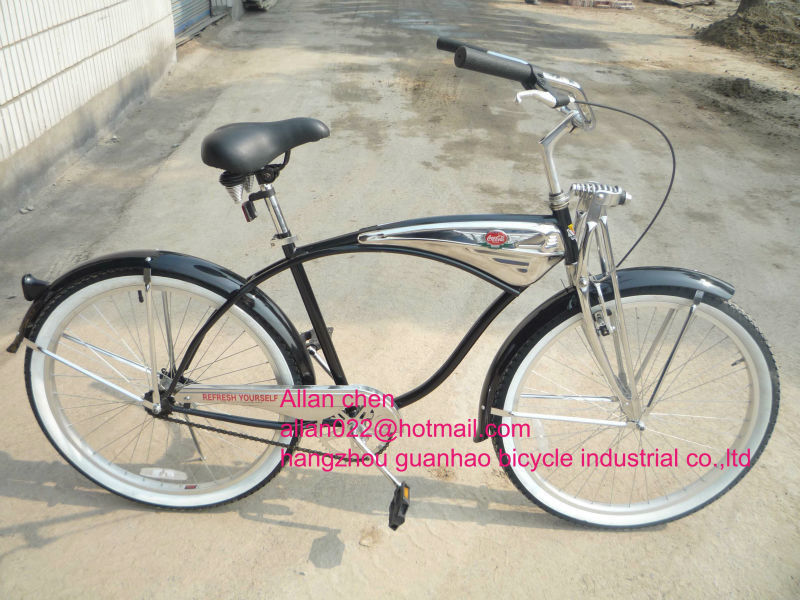 26&quot; ελαφρύς ανάρτησης πιρούνι Beach Cruiser ποδήλατο Vintage ποδήλατο πόλης με CE ISO9001 CPSC