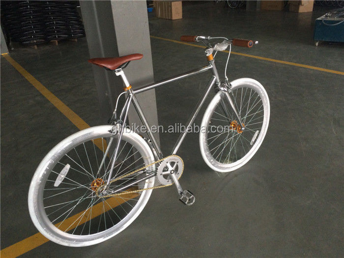43 mm Alloy Rim 700C Fixed Gear Cycle με ηλεκτροπλαστική επιφάνεια και Chrome Steel Frame