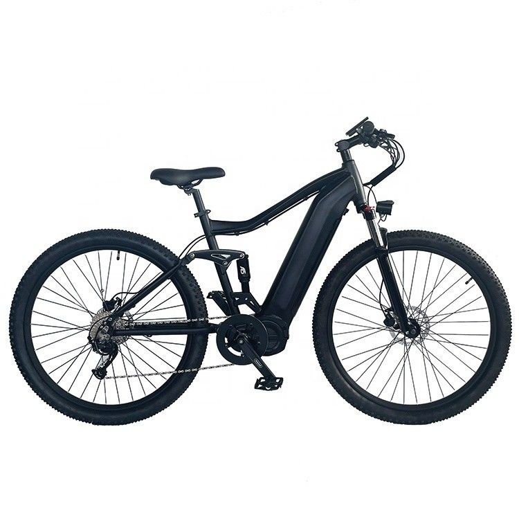 26*4&quot; πλάτος ελαστικού 48V 1000W 17AH BAFANG Μεσαίος κινητήρας Ηλεκτρικό πλήρης ανάρτησης ποδήλατο βουνού