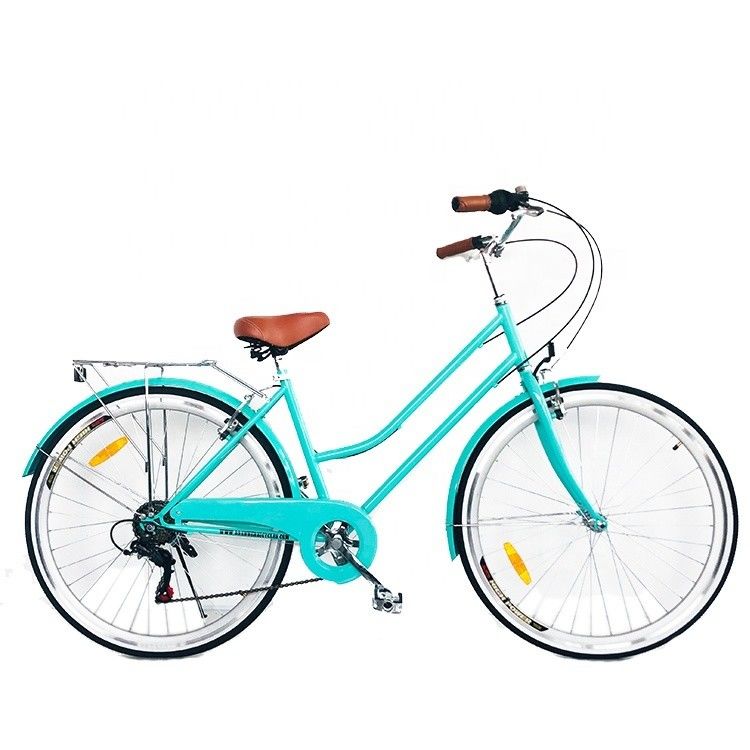 CPSC Colorful 700C CE Hi-Steel Lady City ποδήλατο με πέλμα από κράμα αλουμινίου και 7 ταχύτητες