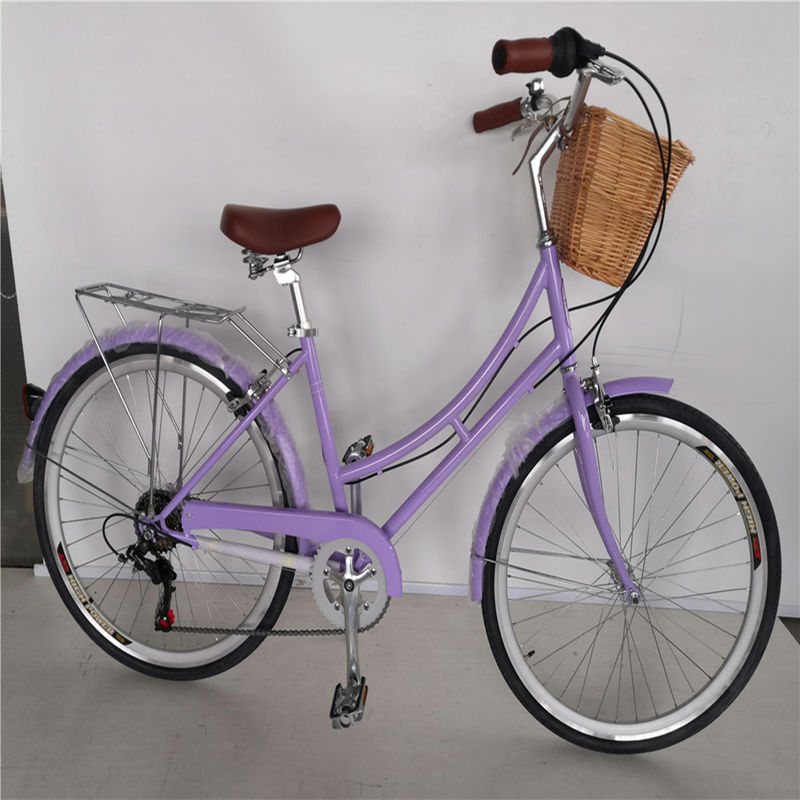 KMC 7 Gear Classic Lady Bike 28 Κυρίες Βίντεζ ποδήλατο 26 Ρέτρο Γυναίκες ποδήλατα με καλάθι