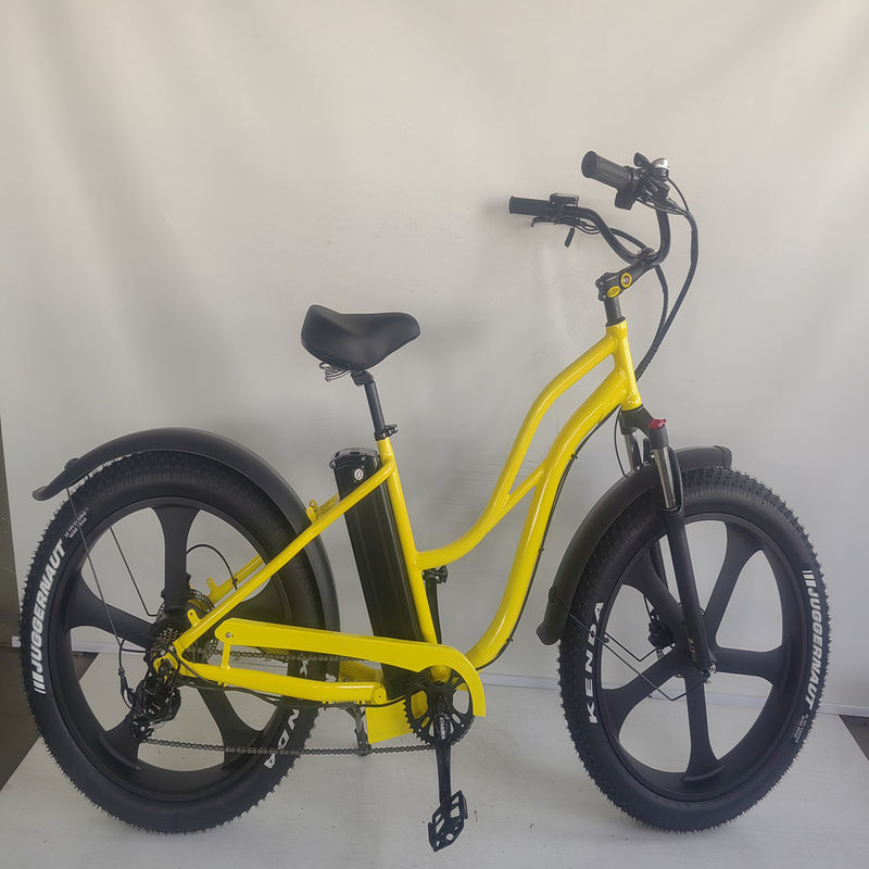 26 ιντσών Fat 4.0 ελαστικό 48V 750W 45KM/H 21AH Ηλεκτρικό Beach Cruiser Bike με οθόνη LCD