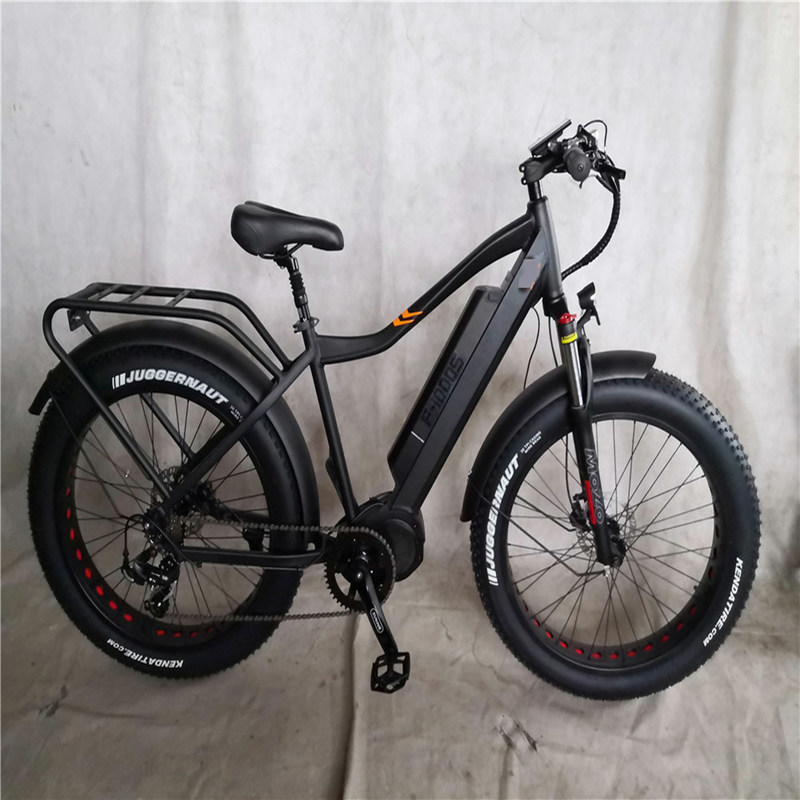 Ενηλίκων Fat Tire Cycle E Ebike Ηλεκτρικό ποδήλατο 48V 1000W 21A Κεντρική Μέση κίνηση κινητήρα 26 ίντσες