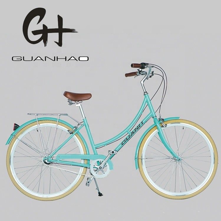 1.8m μήκος CE Ευρώπη OEM λογότυπο Hi-Ten Steel Frame Single Speed ποδήλατα πόλης για γυναίκες 26 ιντσών