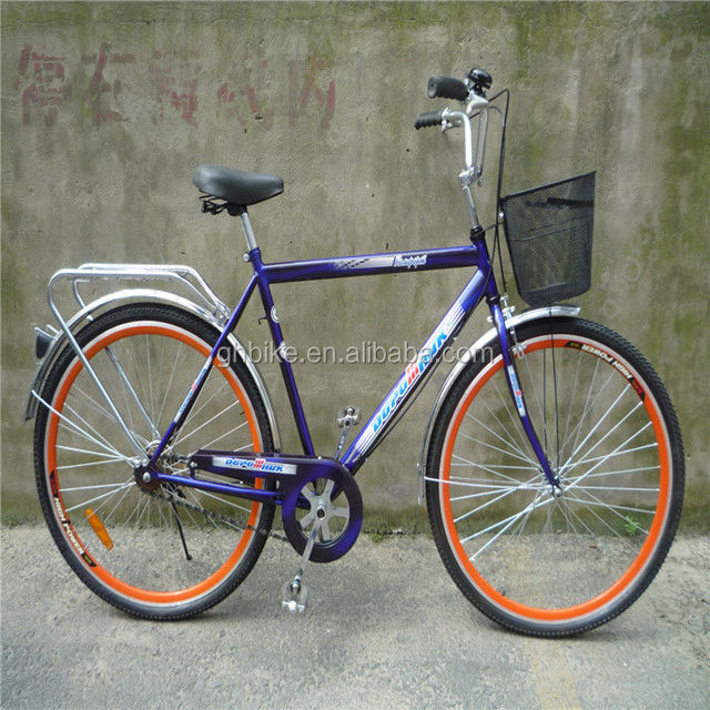 3 κομμάτια προσφορά συνδυασμός Vintage Adult Mens Single Speed Retro City Cruiser Bike με μπροστινό καλάθι